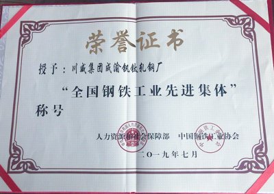 全國鋼鐵行業(yè)表彰先進(jìn)  釩鈦科技喜獲三項(xiàng)殊榮(圖3)