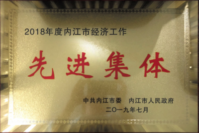 集團公司獲內(nèi)江市2018年經(jīng)濟工作先進集體殊榮