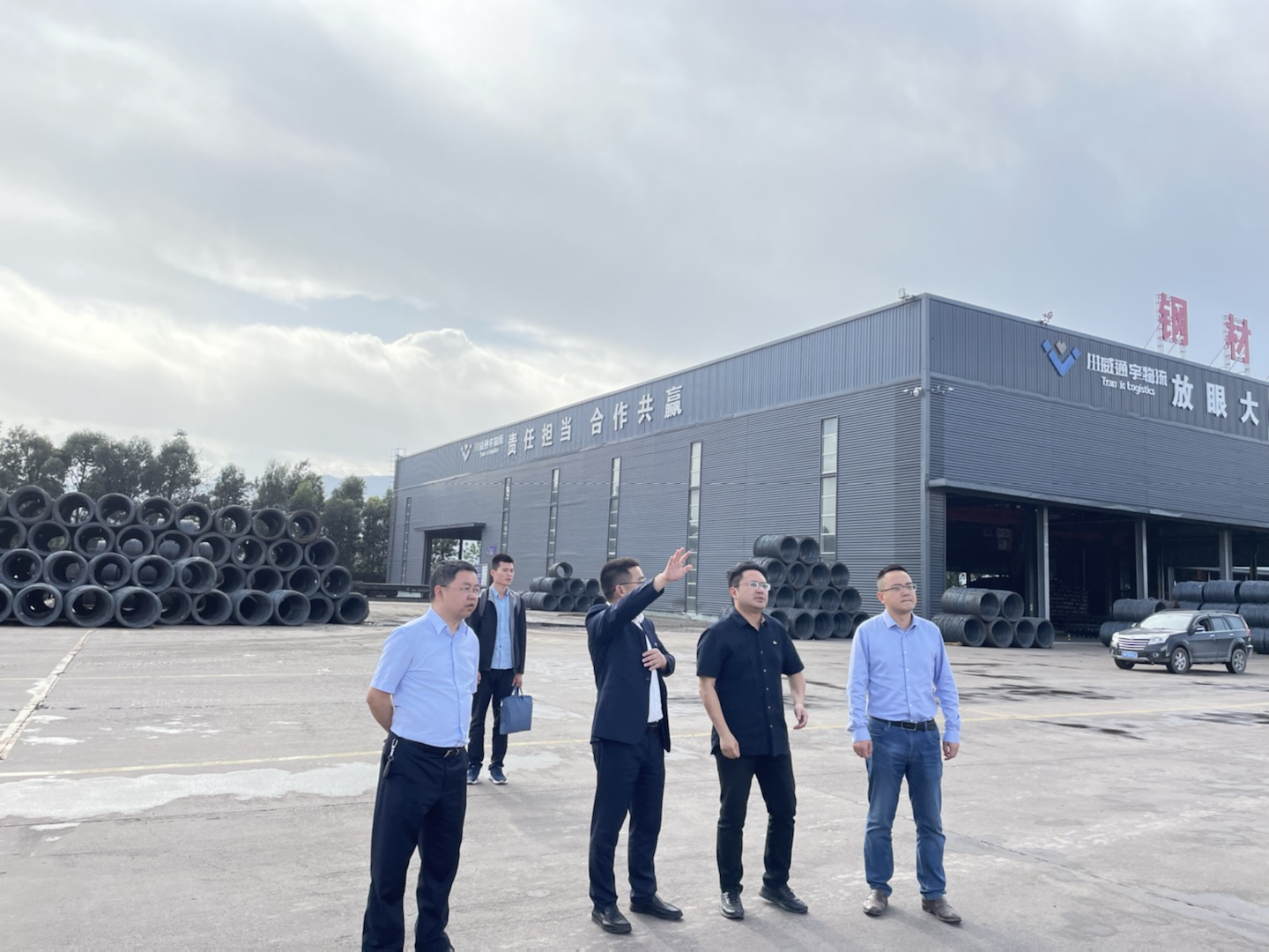 西昌市市委副書記李劍調(diào)研 通宇物流攀西建材供應(yīng)鏈產(chǎn)業(yè)園(圖2)