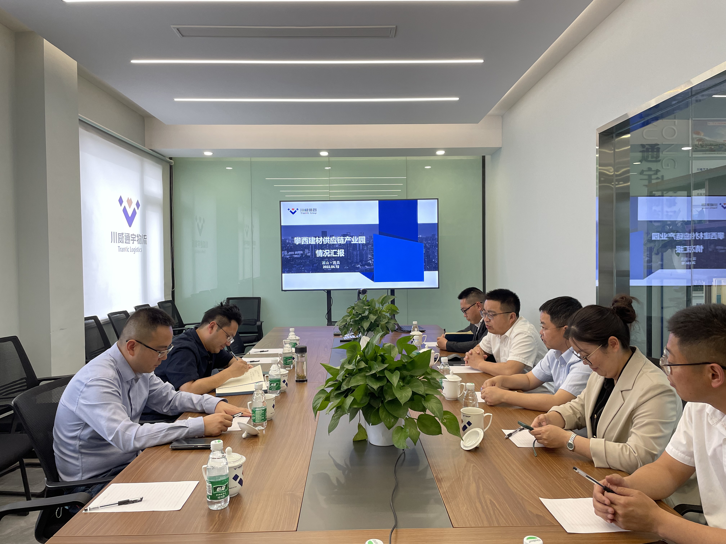 西昌市市委副書記李劍調(diào)研 通宇物流攀西建材供應(yīng)鏈產(chǎn)業(yè)園(圖3)