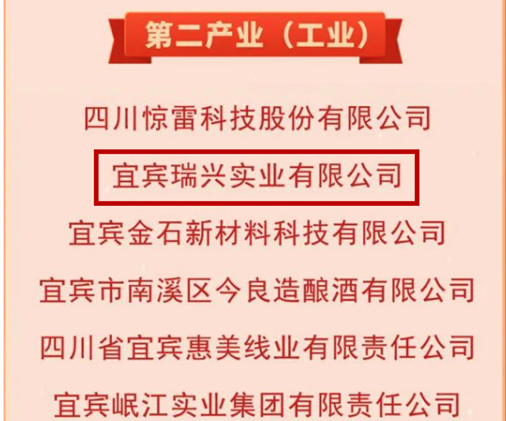 星船城瑞興公司榮獲“宜賓市優(yōu)秀本土民營企業(yè)”榮譽(yù)稱號(圖3)