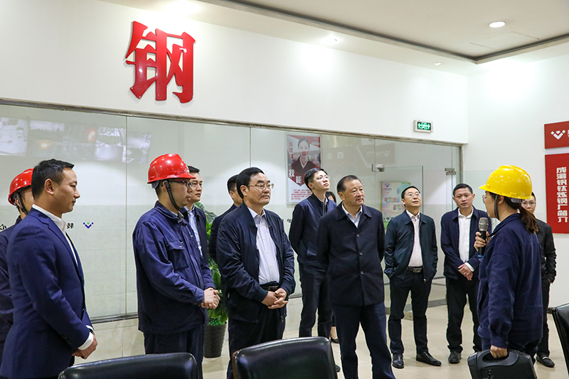 省委編辦二級(jí)巡視員段有榮一行 到釩鈦科技調(diào)研(圖3)