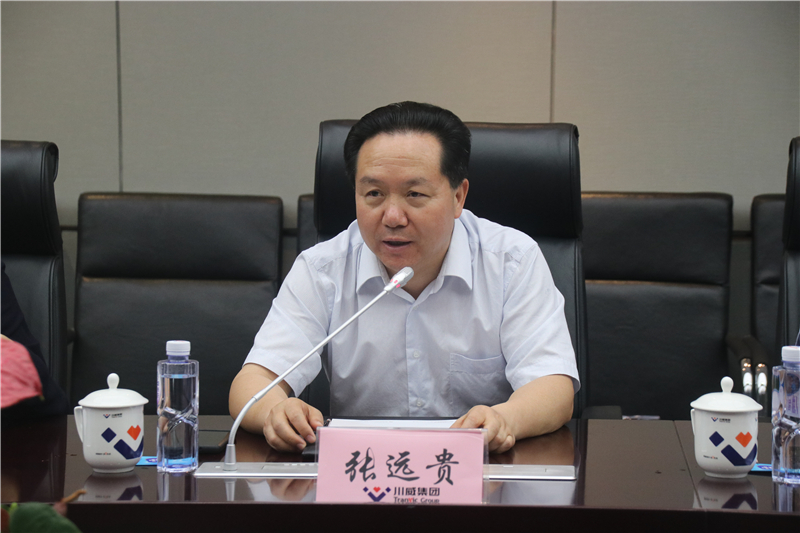 中鐵物資集團(tuán)總經(jīng)理、黨委副書(shū)記唐建勇一行到川威座談交流(圖2)