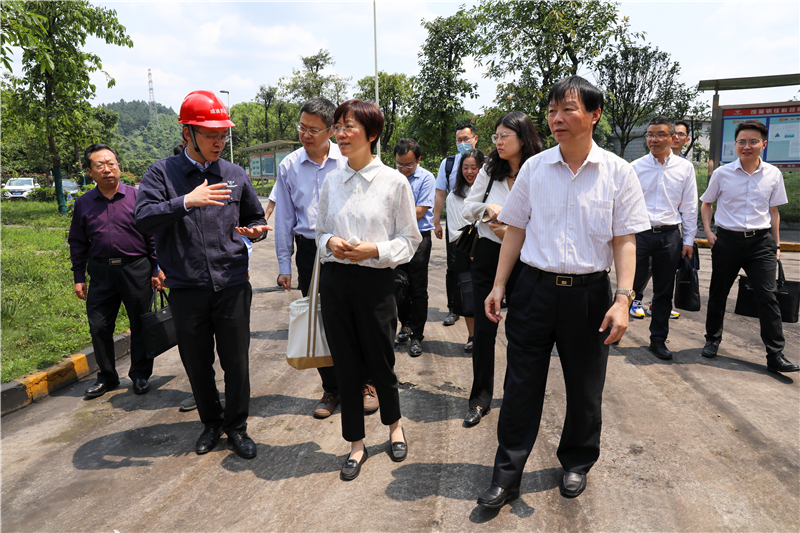 人民銀行成都分行副行長(zhǎng)王江渝一行到川威調(diào)研(圖1)